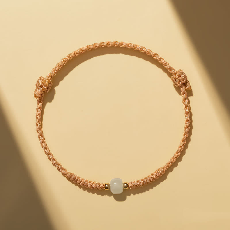 Handgefertigtes Jade-Glücksperlen-Überflussarmband