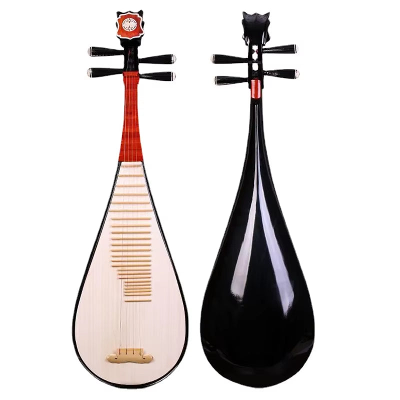 102Cm Adult Pipa Handmade Paulownia Wood Lute Instruments Beginners Learn Playing Chinese Stringed Instruments Ruyi Headstock