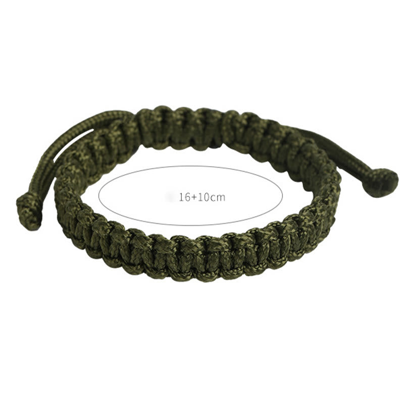 Handgemachtes buntes geflochtenes Buddha-Armband aus Seil