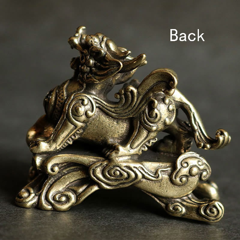 Handgemachte Feng Shui PiXiu-Dekoration aus Kupfer für Reichtum und Glück