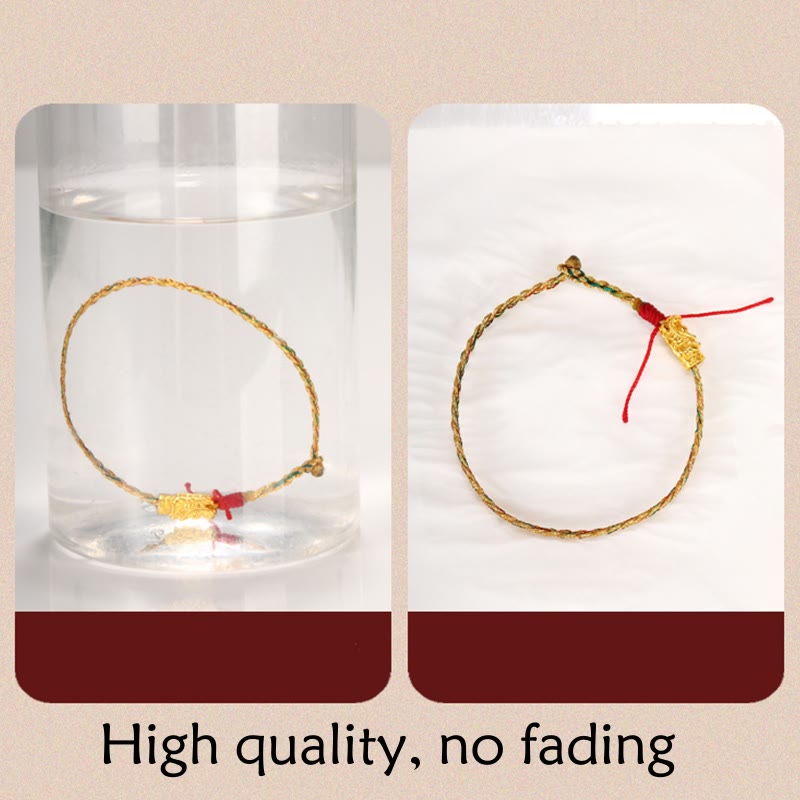 Handgefertigtes Drachenarmband für Erfolg und Glück, 14–19 cm