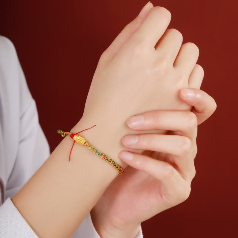 Handgefertigtes Drachenarmband für Erfolg und Glück, 14–19 cm