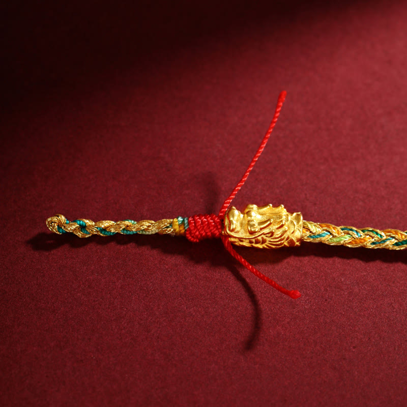Handgefertigtes Drachenarmband für Erfolg und Glück, 14–19 cm