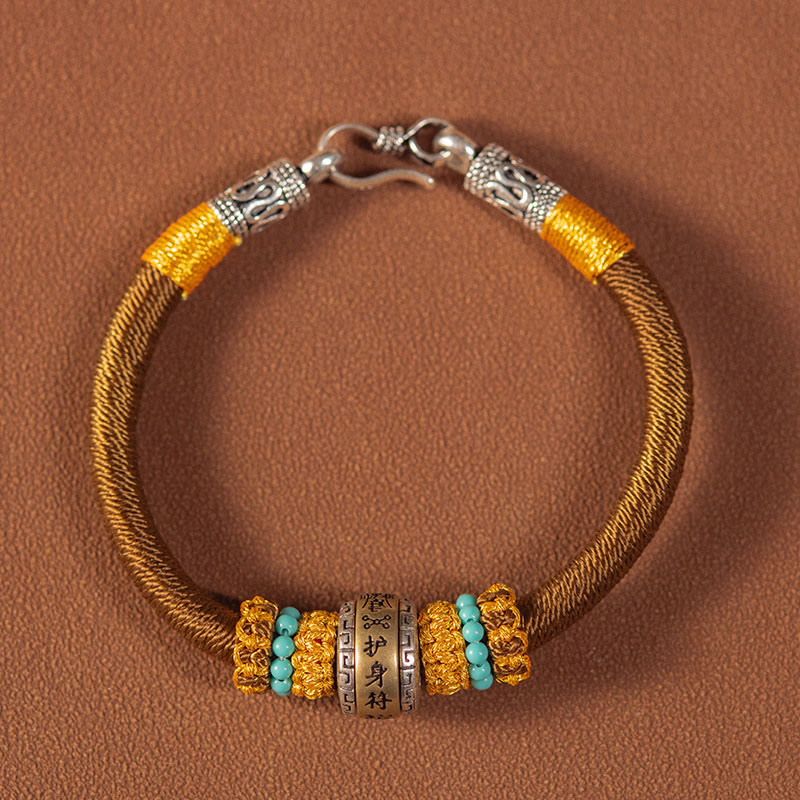 Handgemachtes King Kong Knoten Armband mit roter Schnur zum Schutz