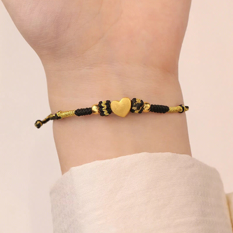 Handgemachtes Liebesherz King Kong Knoten Glück Geflochtenes Armband