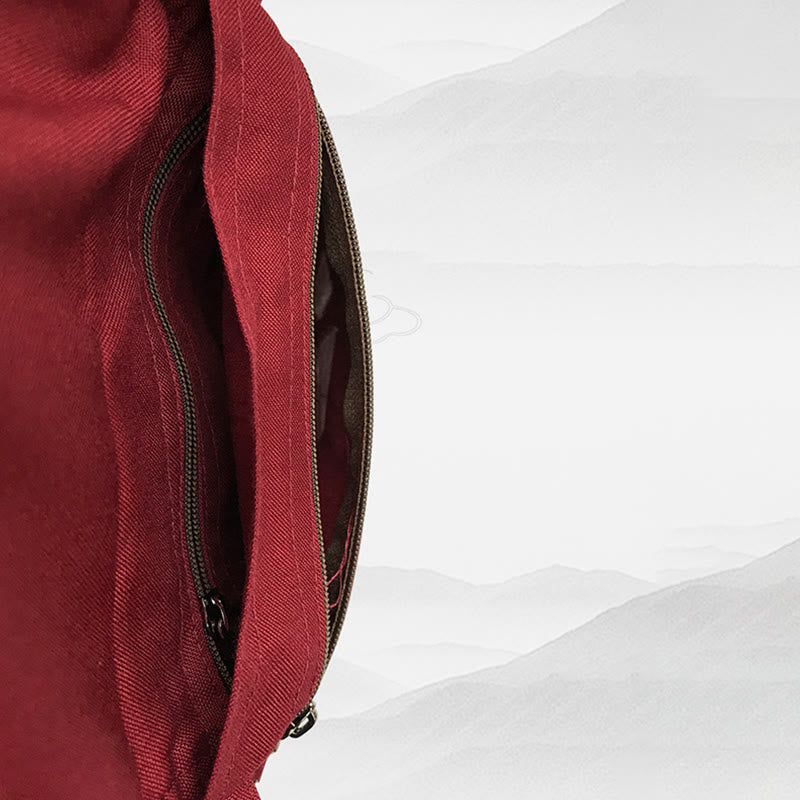 Handgefertigte OM Mantra Yoga-Umhängetasche aus Baumwolle