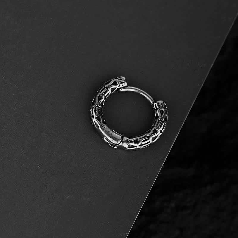 Handgefertigte Titanstahl-Ohrringe für innere Harmonie