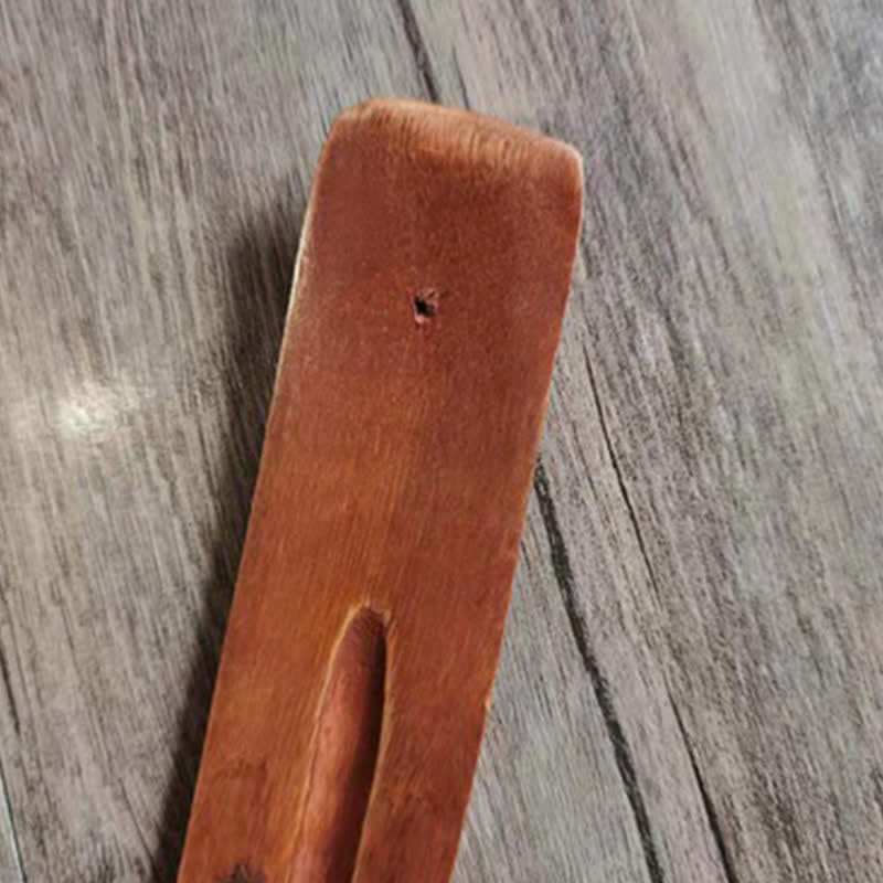 Handgemachter Räucherbrenner aus Holz | Meditationsdekoration