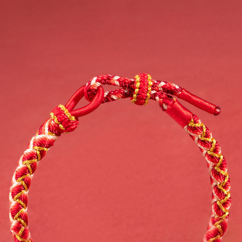 Handgemachtes Jahr des Drachen Rotes Schnur-Schutzarmband