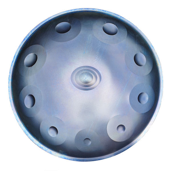 Handpan for sale, hang drum for sale, d minor 10 notes, blue