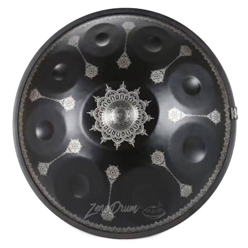 handpan mandala, nirvana handpan; used handpan; frequency 432hz