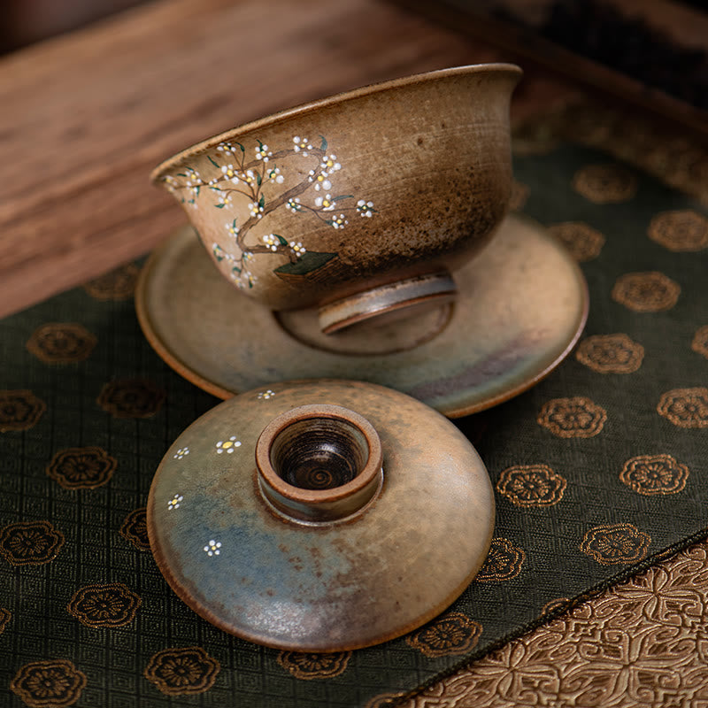 Hanfu Girl Porzellan Gaiwan Teetasse 150ml handbemalt