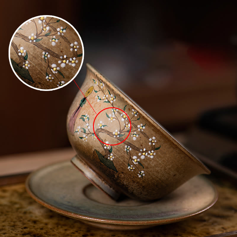 Hanfu Girl Porzellan Gaiwan Teetasse 150ml handbemalt