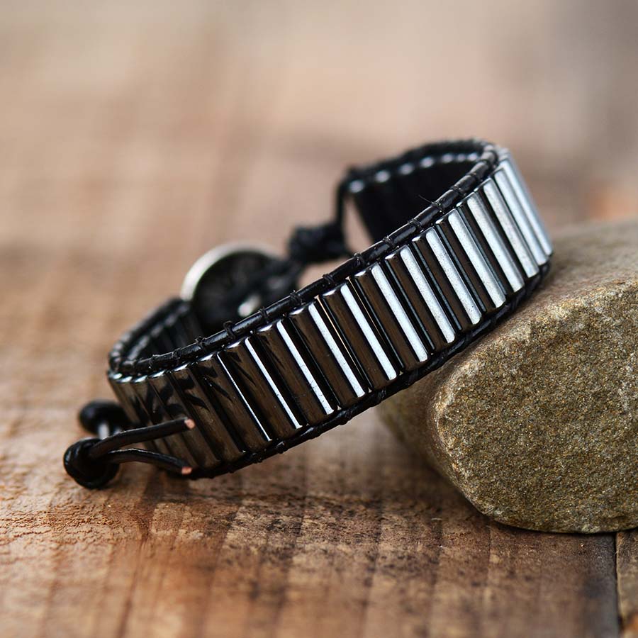 Hämatit-Armband für Selbstvertrauen und Ausgeglichenheit
