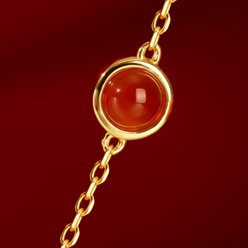 Hetian Jade Ruyi Katze Glück Armband und Halskette Set