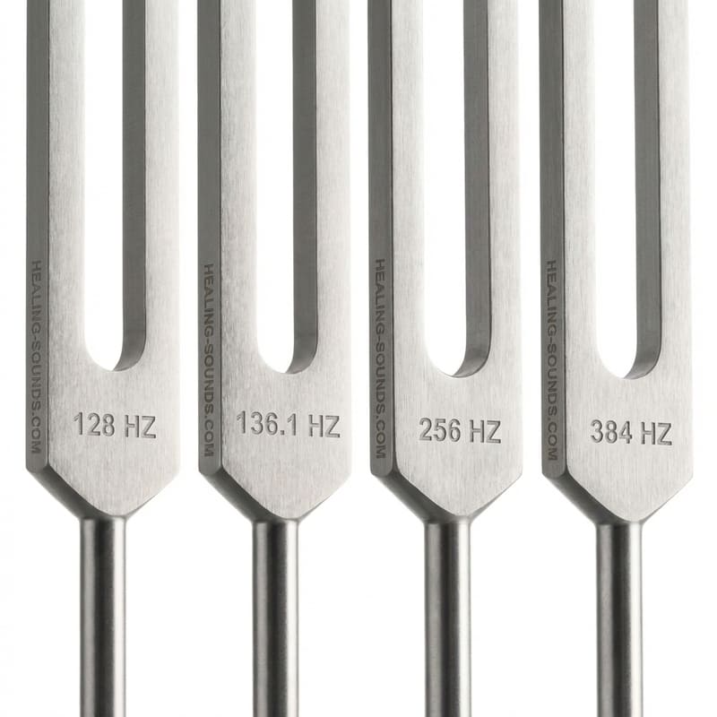 3-teiliges Solfeggio-Stimmgabel-Set: 174, 432 und 528 Hz Heilfrequenzen