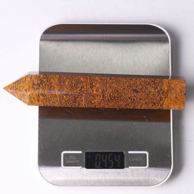 High Quality Calligraphy Jasper Healing Crystal Tower 7.5"