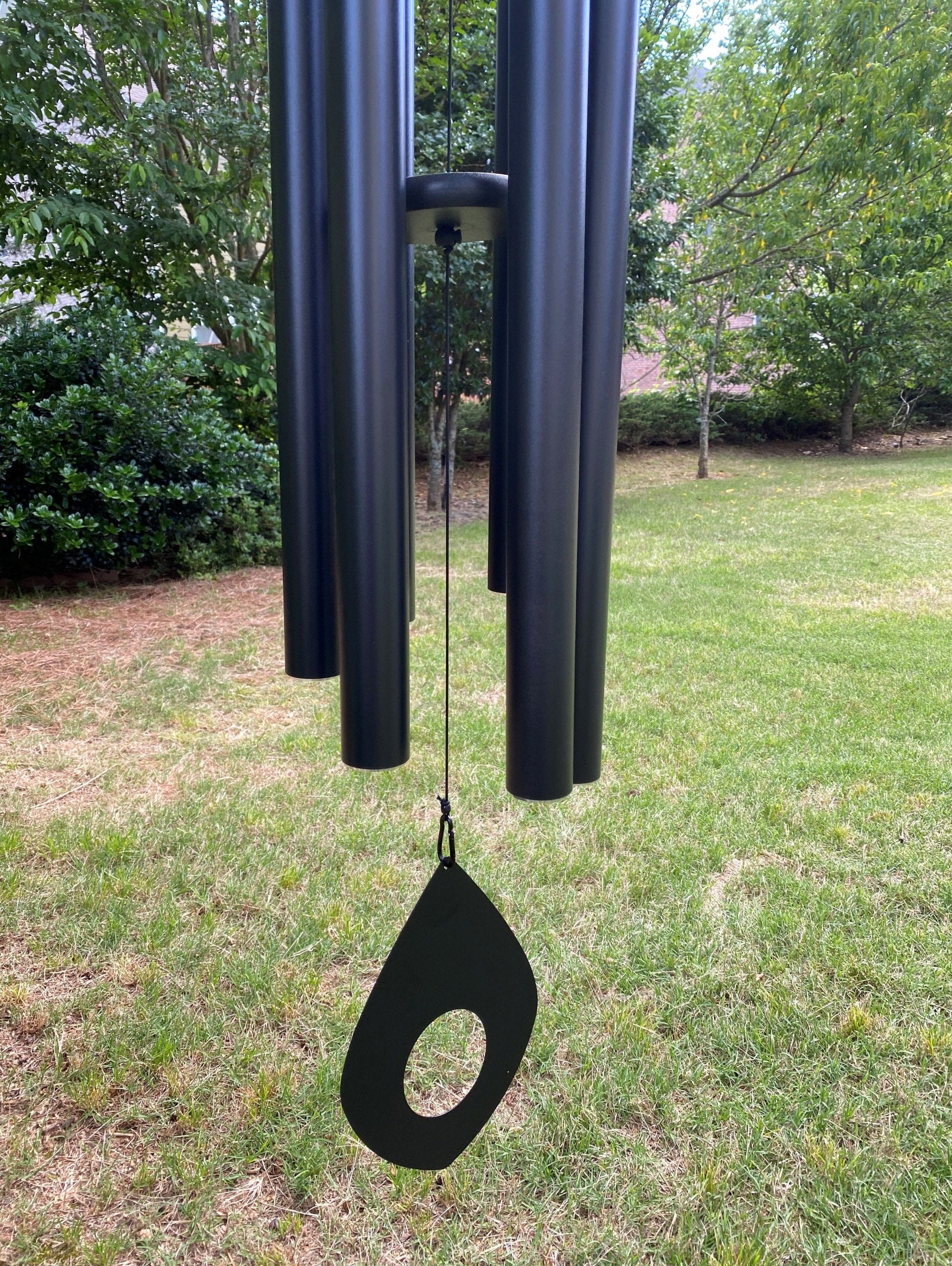 Joyous Wind Chimes, 60 Inch Large Deep Tone Black Metal Wind Chime, the Beautiful Spirit Sound Can Create a Sense of Peace and Relaxation