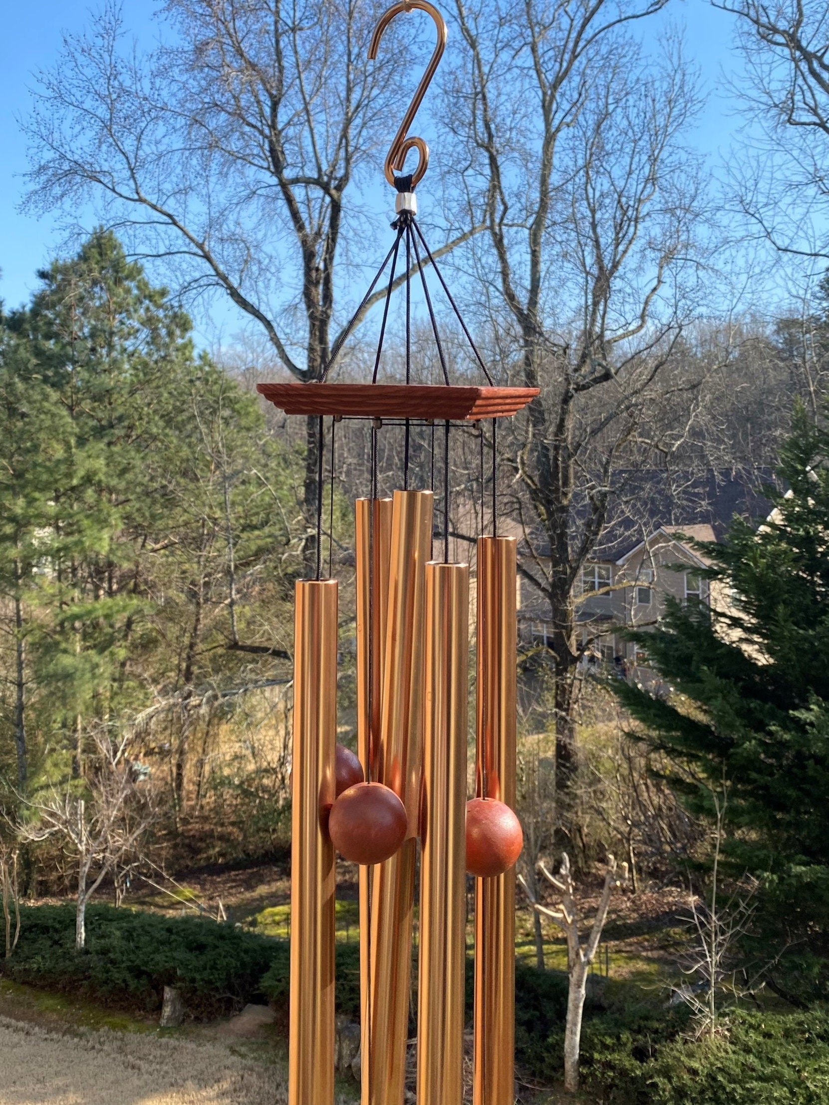 Joyous Windchimes, 36 Inch Deep Tone Gold Metal Wind Chimes. the Beautiful Spirit Sound Can Create a Sense of Peace and Relaxation