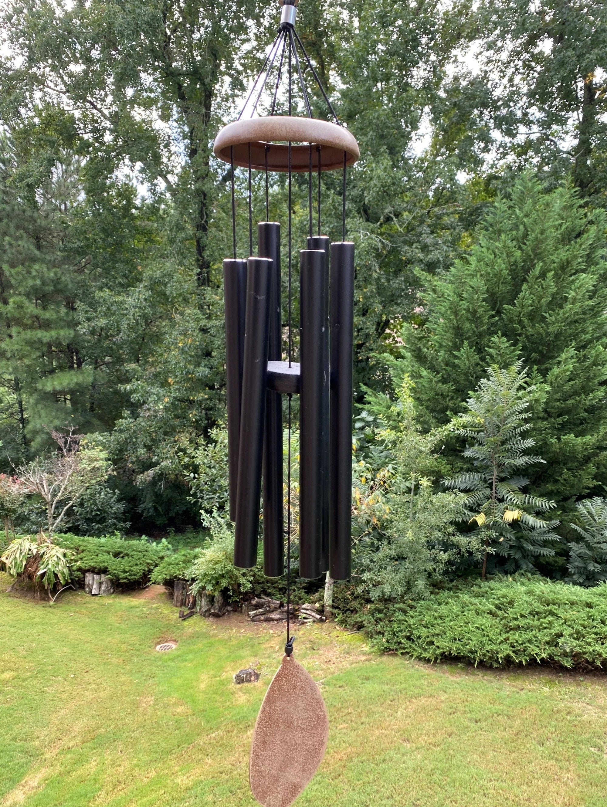 Joyous Wind Chimes, 36 Inch Deep Tone Black Color Metal Wind Chimes. the Beautiful Spirit Sound Can Create a Sense of Peace and Relaxation