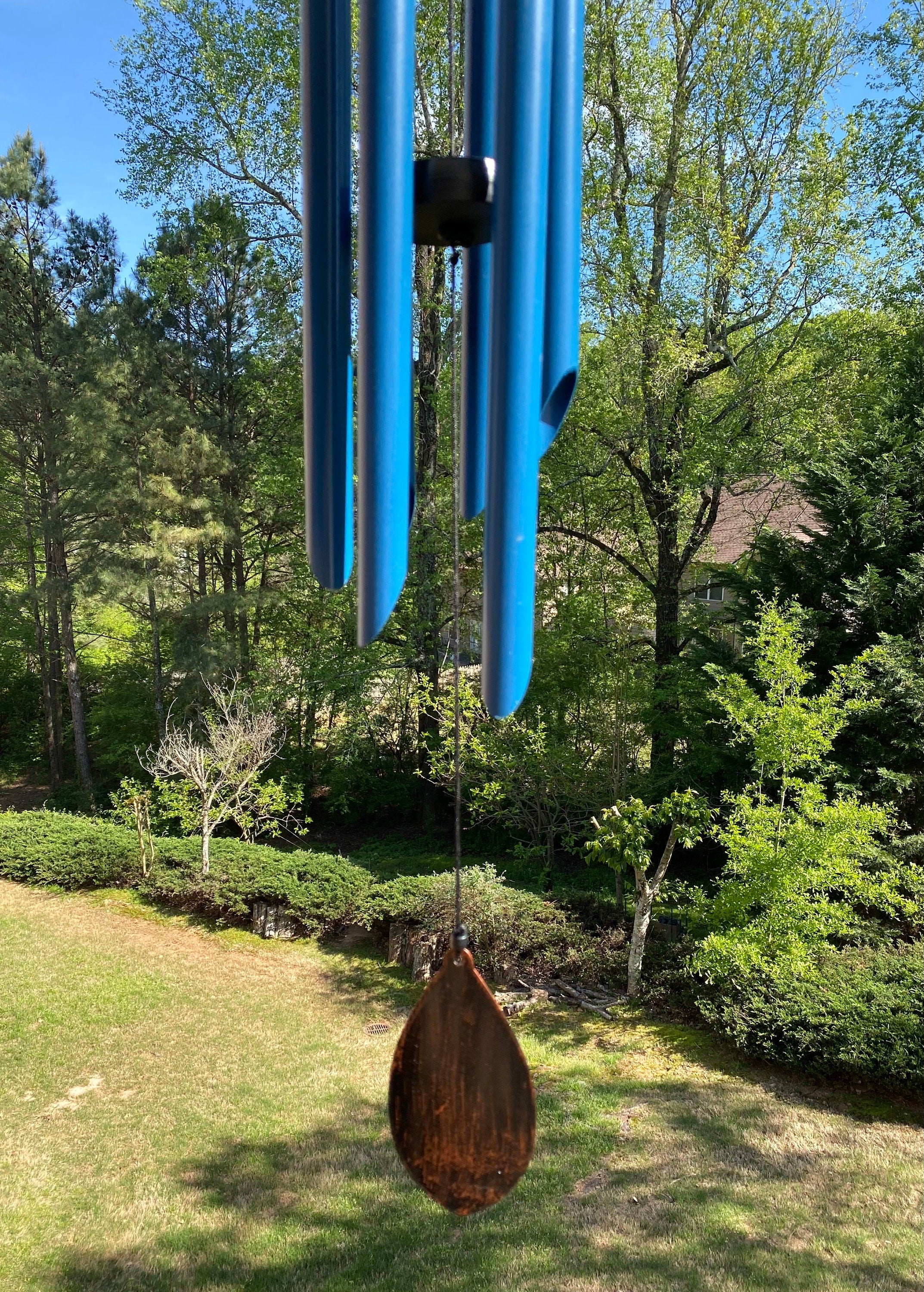 Joyous Wind Chimes, 40 Inch Deep Tone Blue Color Metal Wind Chimes. the Beautiful Spirit Sound Can Create a Sense of Peace and Relaxation