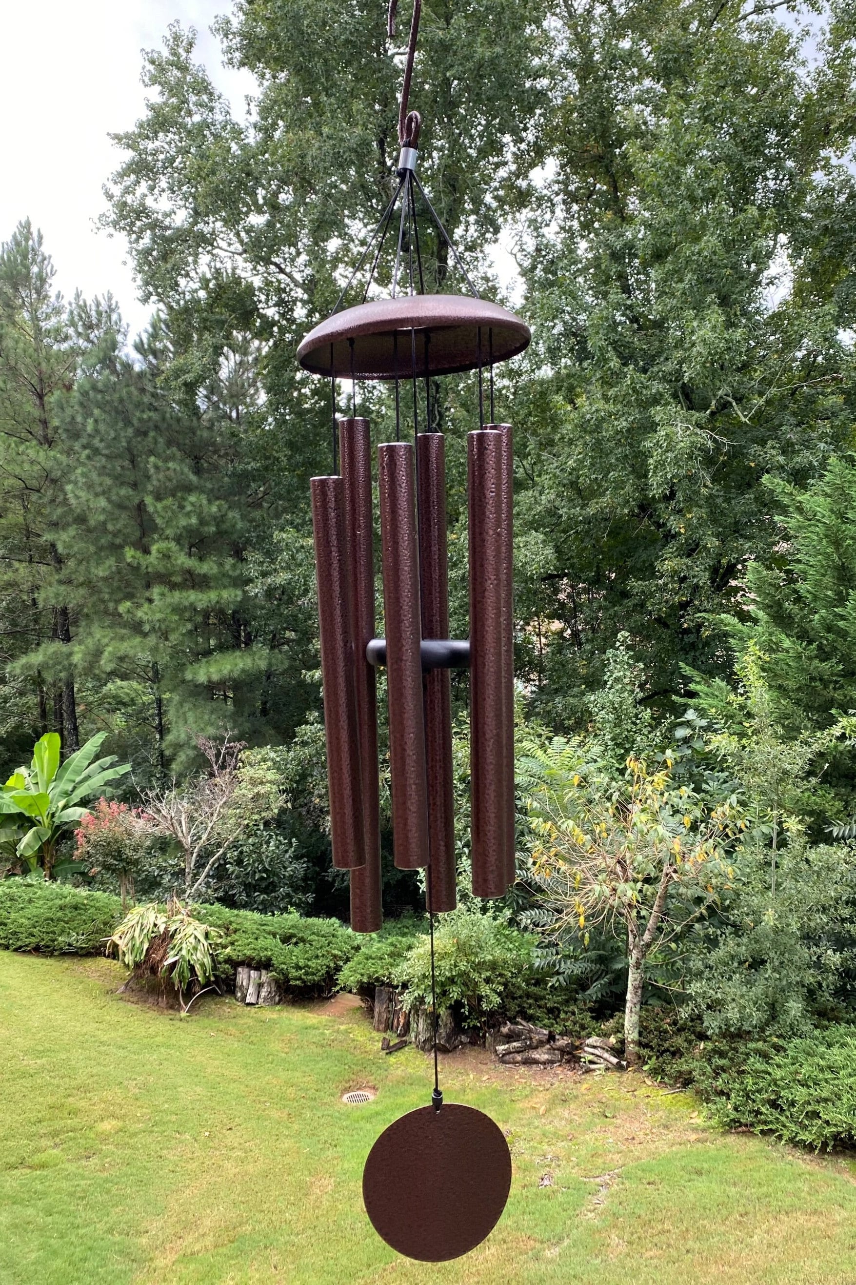 33" - 48" Joyous Wind Chimes, the Deep Tone Bronze Metal Wind Chime. the Beautiful Spirit Sound Can Create a Sense of Peace and Relaxation