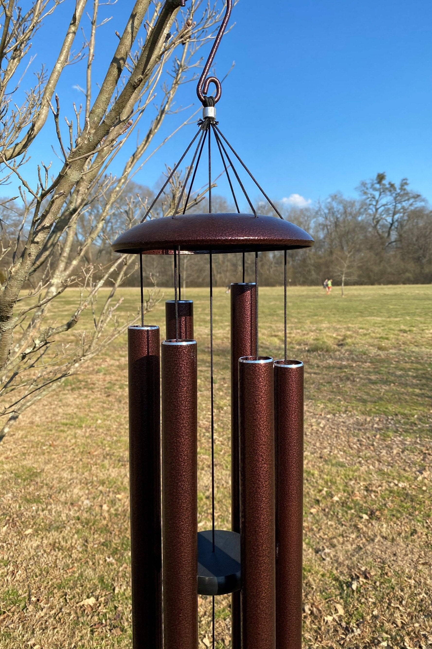 33" - 48" Joyous Wind Chimes, the Deep Tone Bronze Metal Wind Chime. the Beautiful Spirit Sound Can Create a Sense of Peace and Relaxation