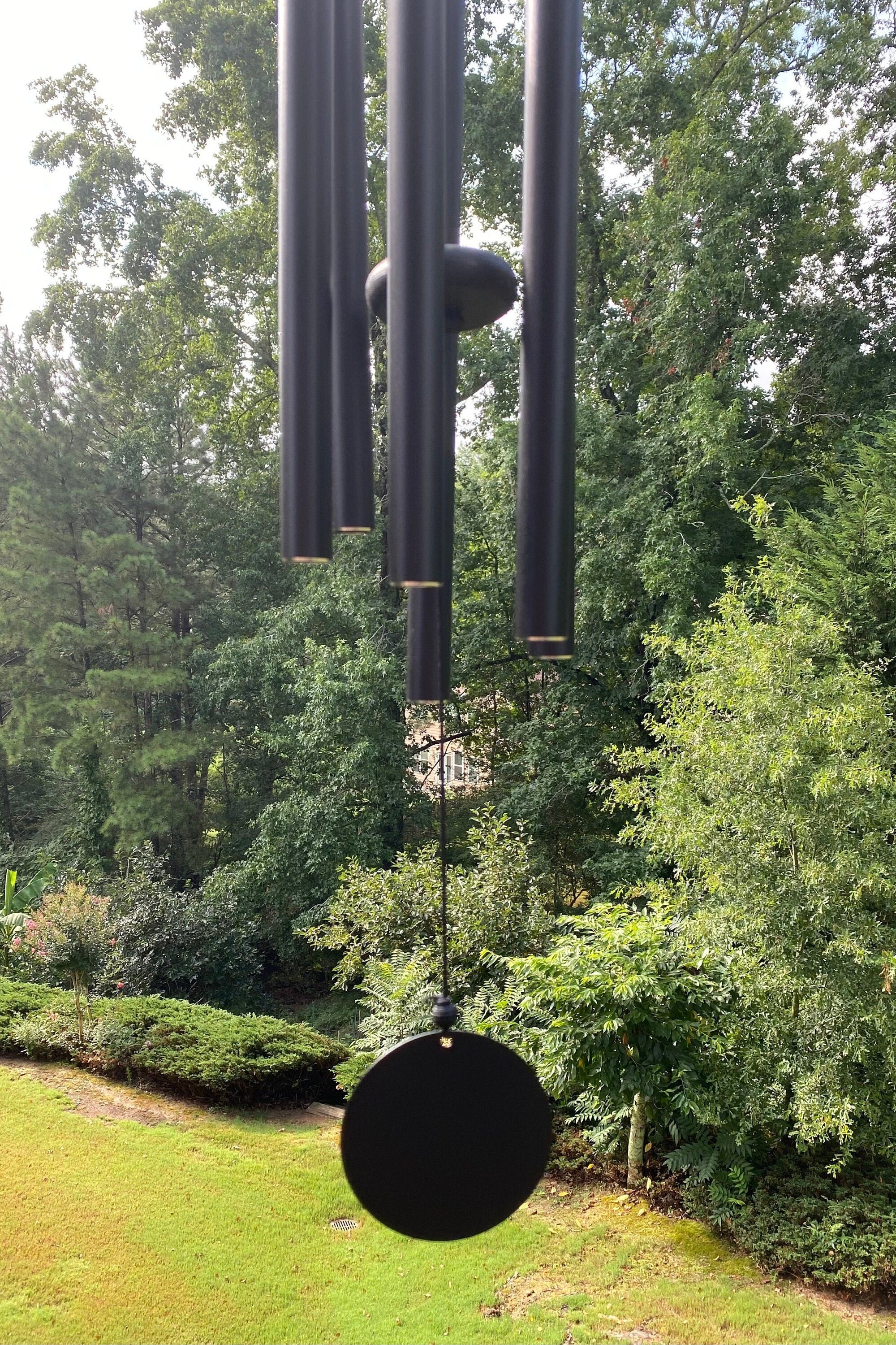 Classical Joys Wind Chimes, 38 Inch Black Harmonic Deep Tone Wind Chime with Decorative Pattern, the Beautiful Sound Surround Garden, Patio