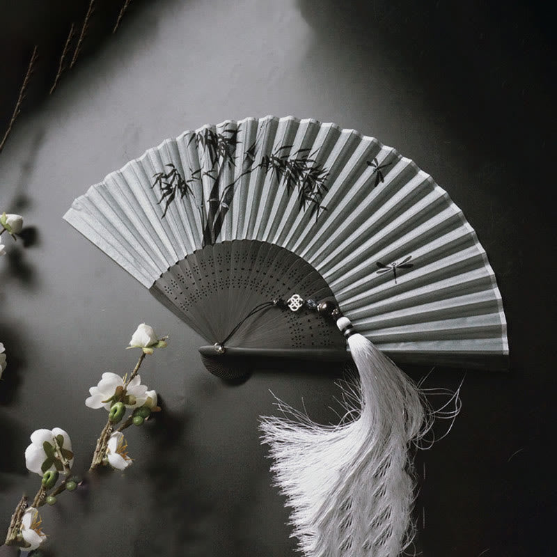 Chinesischer Faltfächer aus Bambus, 21 cm | Ruhe &amp; Eleganz