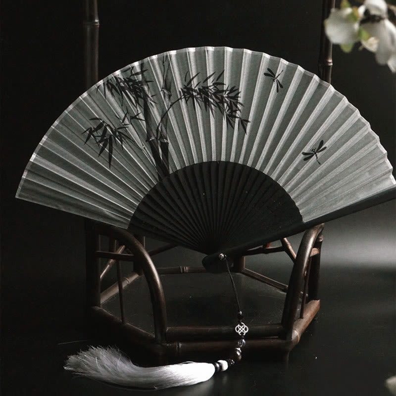 Chinesischer Faltfächer aus Bambus, 21 cm | Ruhe &amp; Eleganz