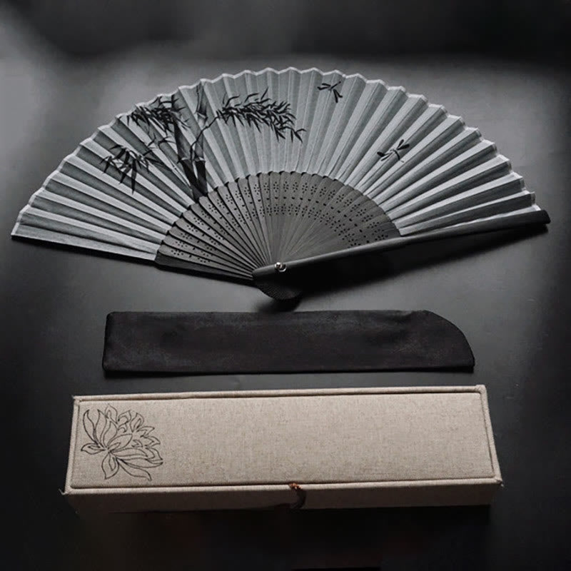 Chinesischer Faltfächer aus Bambus, 21 cm | Ruhe &amp; Eleganz