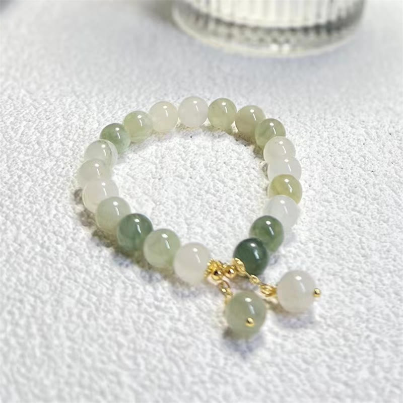 Jade-Perlenarmband mit Fülle und Glück für Wohlstandsenergie