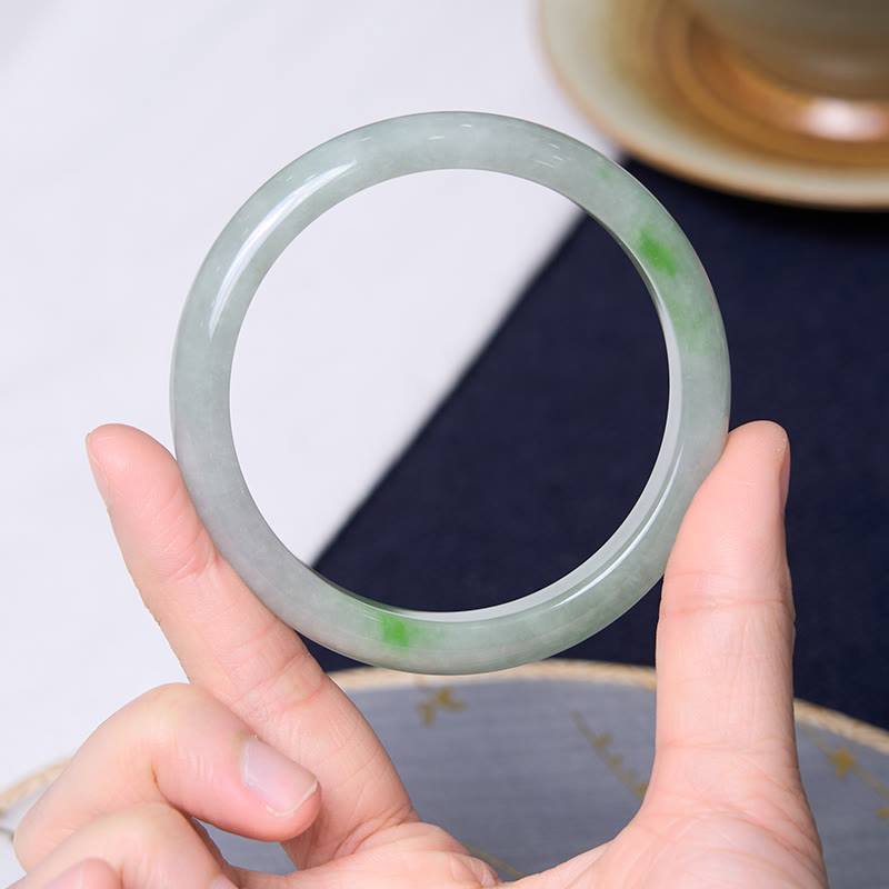 Jade-Armband- und Armreif-Paket für Glück und Wohlstand