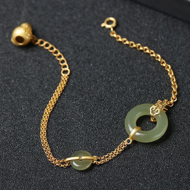 Jade-Peace-Schnallenarmband für Wohlstand und Harmonie