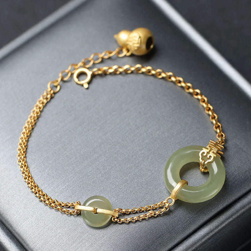 Jade-Peace-Schnallenarmband für Wohlstand und Harmonie