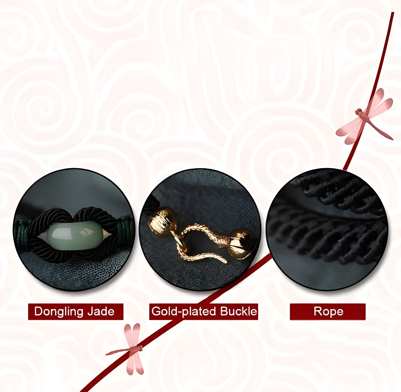 Jade Serenity: Handgemachtes geflochtenes Seilarmband