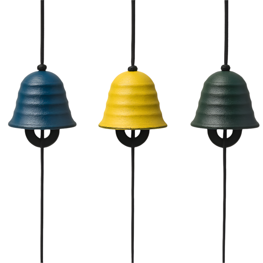 Japanisches Windspiel aus Gusseisen als Gartendekoration