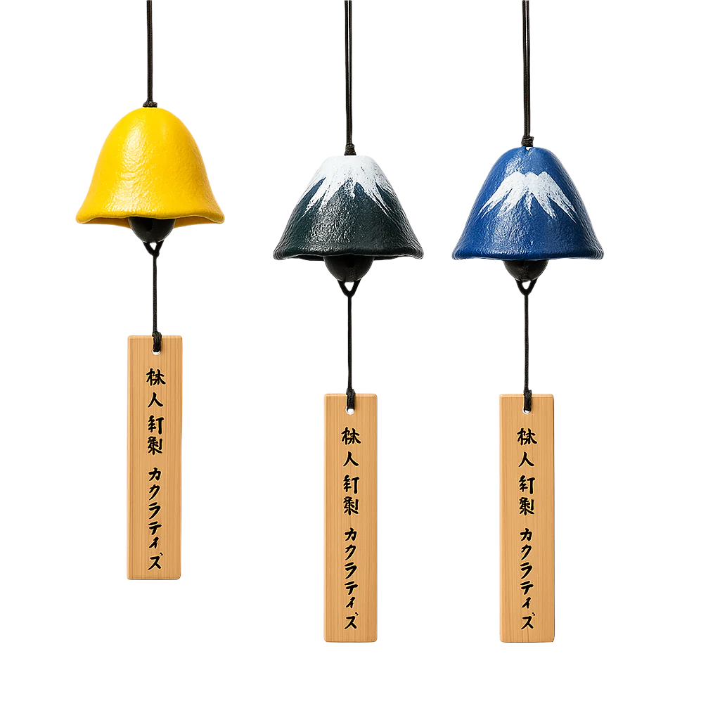 Japanisches Windspiel aus Eisen als Dekoration für Haus und Garten.