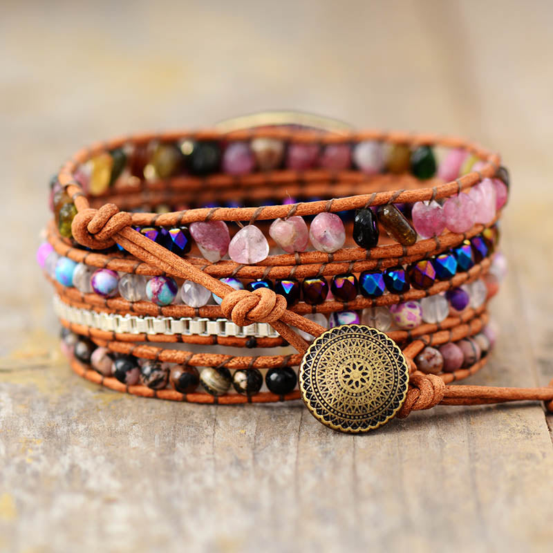 Jaspis-Boho-Armband für Kreativität und Schutz