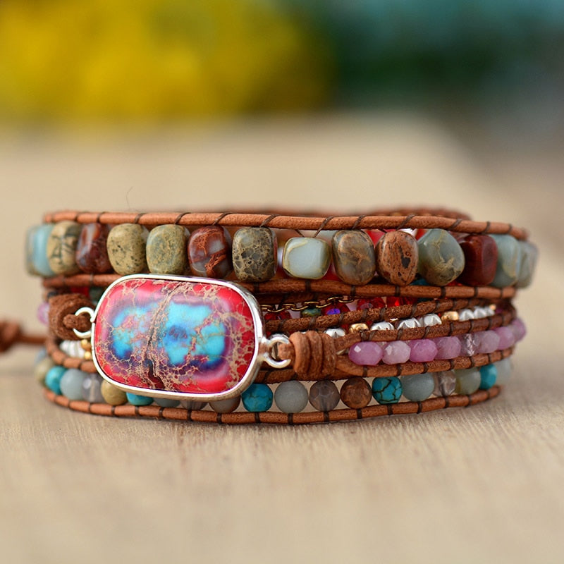 Jaspis-Tranquility-Armband zur Stresslinderung