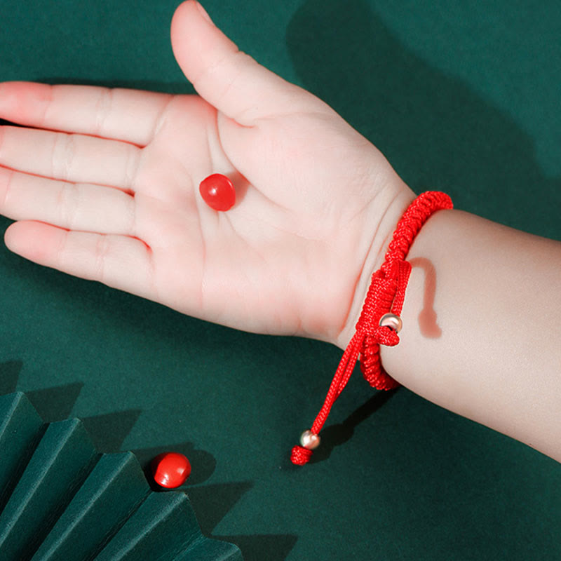 Pixiu-Armband für Kinder aus 999er Sterlingsilber mit King-Kong-Knoten zum Schutz