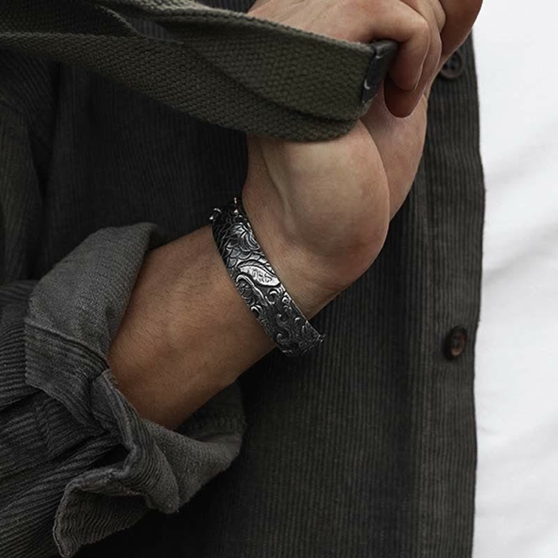 Koi-Fisch-Armband aus 999er Sterlingsilber und 990er Gold für Glück