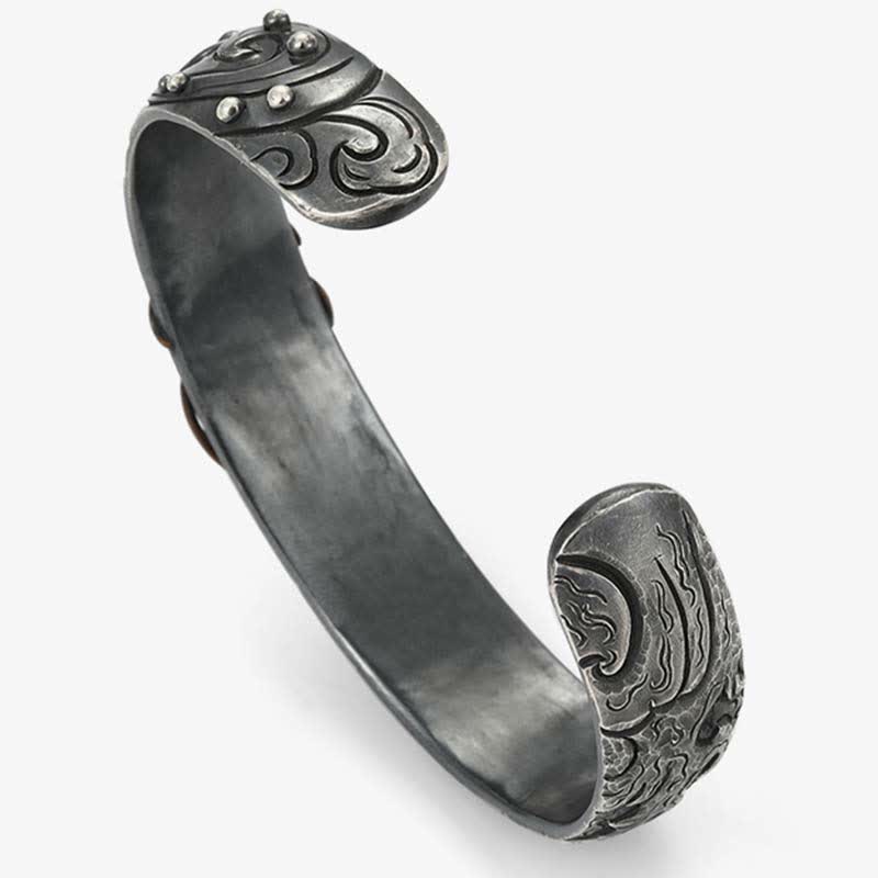 Koi-Fisch-Armband aus 999er Sterlingsilber und 990er Gold für Glück