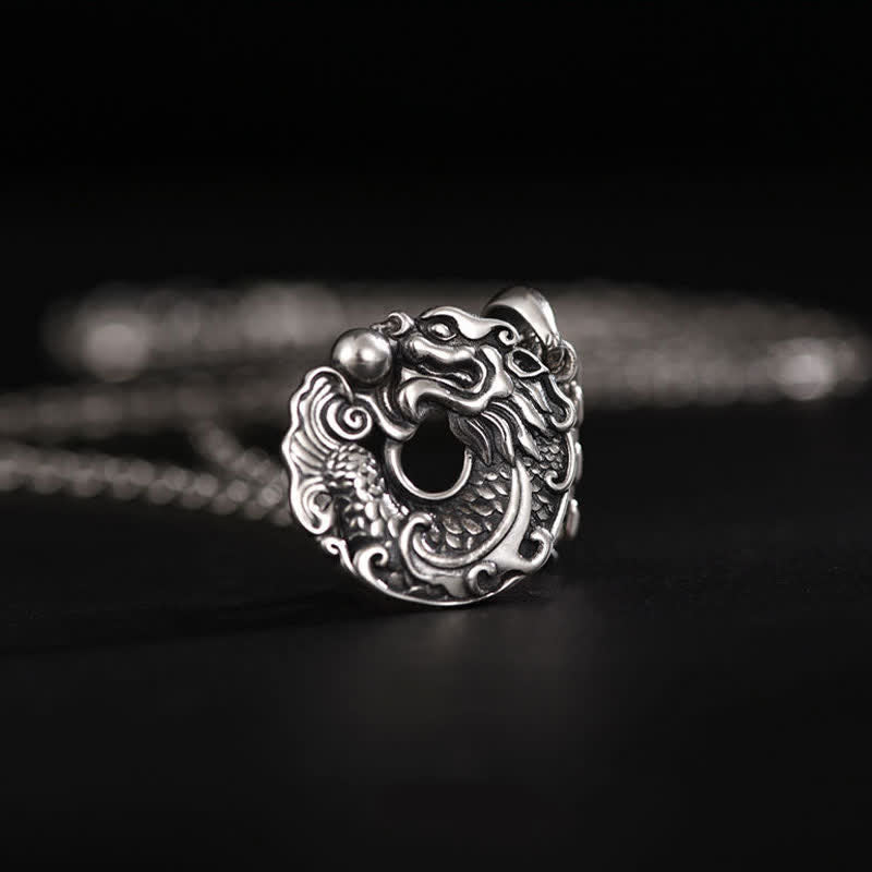 Koi Fisch Drache Peace Schnalle Drachen Halskette