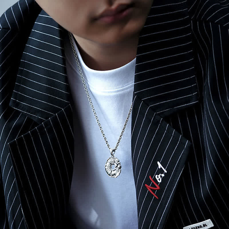 Koi Fisch Drache Peace Schnalle Drachen Halskette