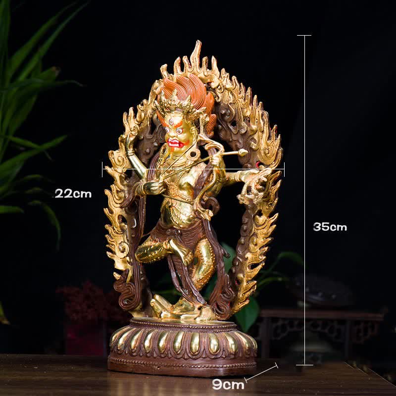 Kurukulla Kupfer-Buddha-Statue 35 cm | Serenity Decor