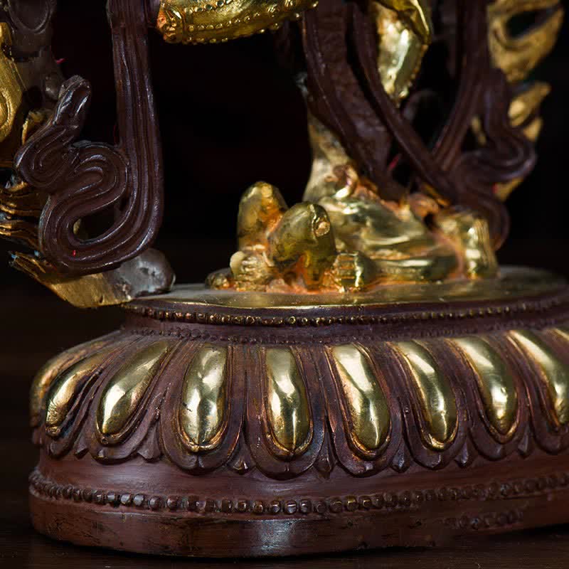 Kurukulla Kupfer-Buddha-Statue 35 cm | Serenity Decor