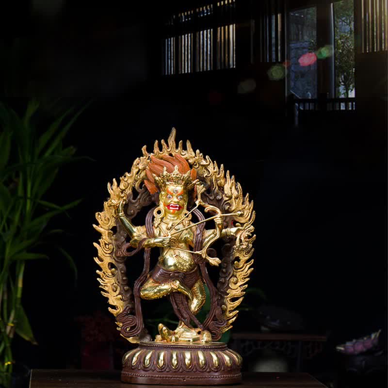 Kurukulla Kupfer-Buddha-Statue 35 cm | Serenity Decor