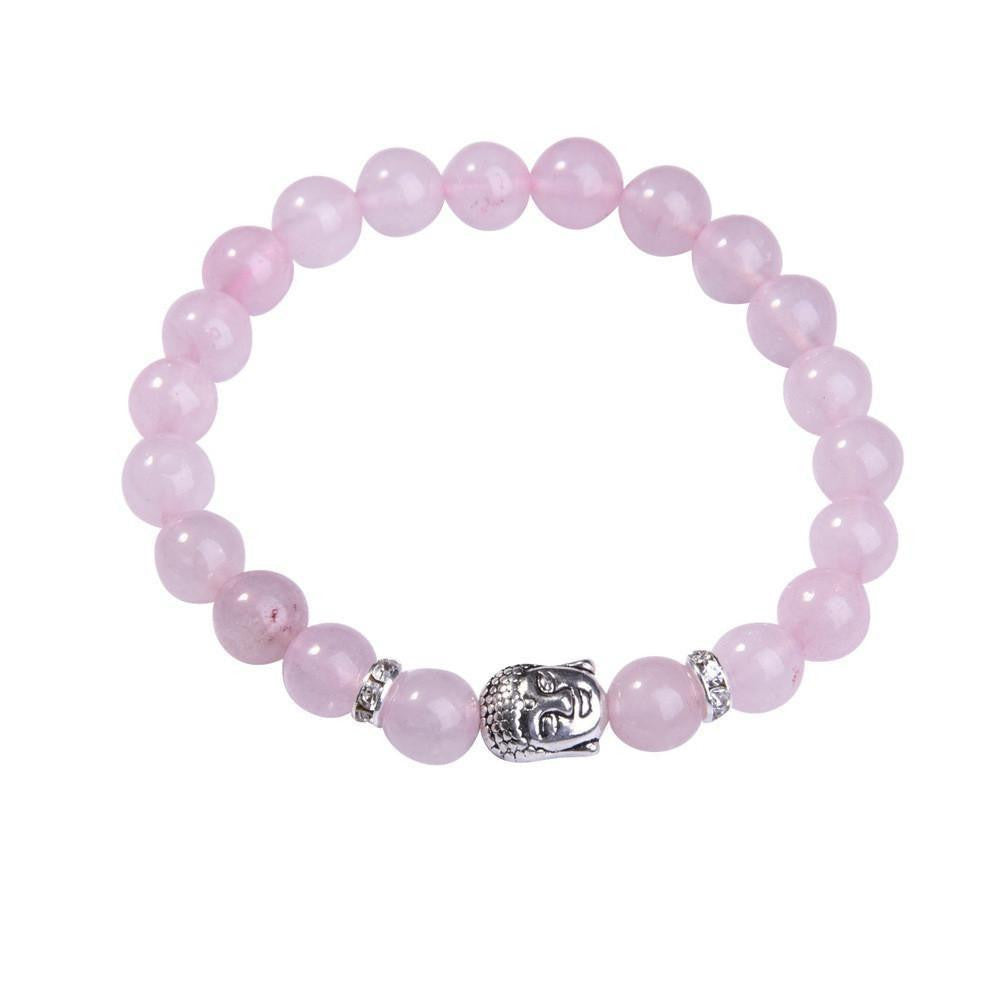 Lapislazuli-Buddha-Armband mit Silberanhänger