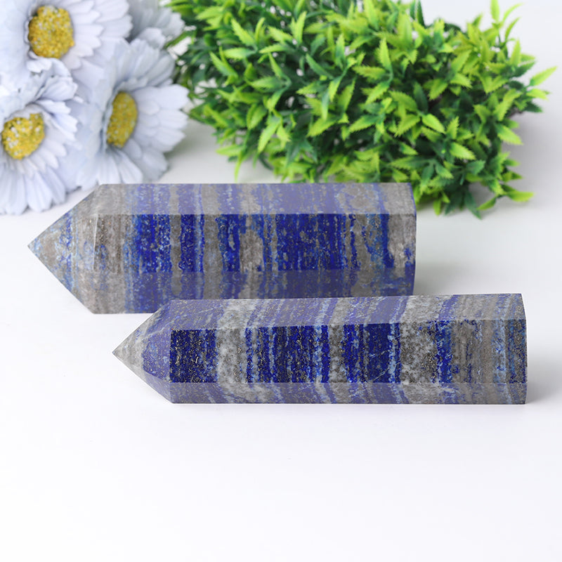 Lapislazuli-Kristallturm, 5–9 Zoll, Heilturm